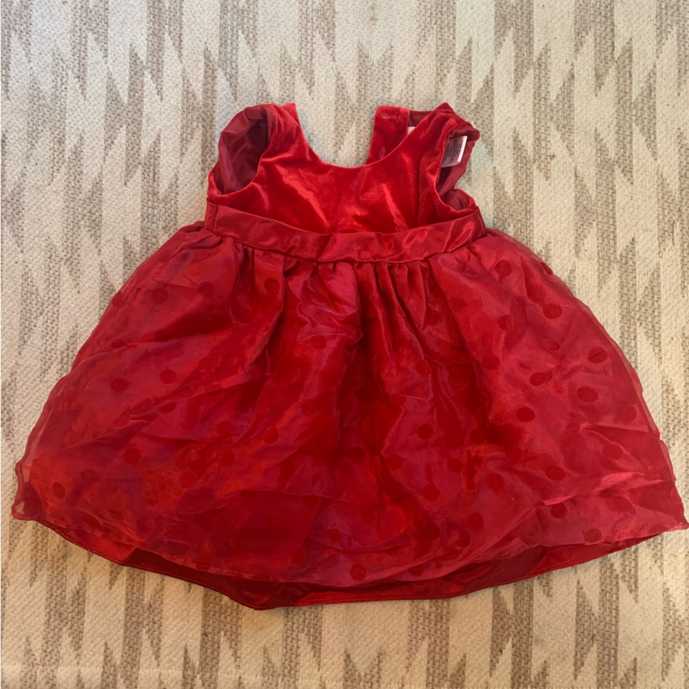 Baby Girl Red Holiday Dress